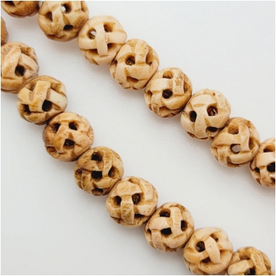 10mm African Brass Beads, Rondelle, 16 beads, bme0762