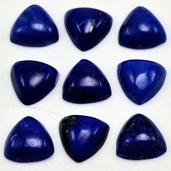 2 Lapis Lazuli Trillion Gemstone Cabochons (N) 5mm