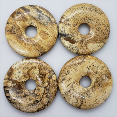 1 Picture Jasper Donut Gemstone (N) 46 to 47.96mm CLOSEOUT