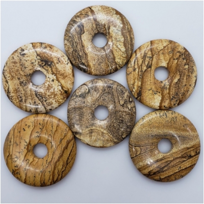 1 Picture Jasper Donut Gemstone (N) 48.51 to 49.72mm CLOSEOUT