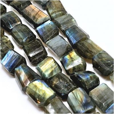 Labradorite AA Fancy Faceted Freeform Gemstone Beads (N) 10.25 inches