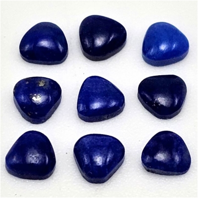 2 Lapis Lazuli Trillion Gemstone Cabochons (N) 4mm