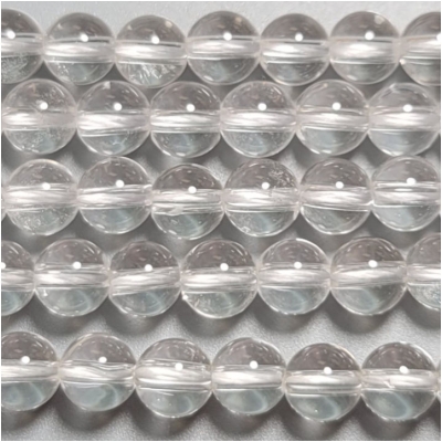 Crystal Quartz Round Gemstone Beads (N) Approximate Size 7 to 7.3mm 16 inches