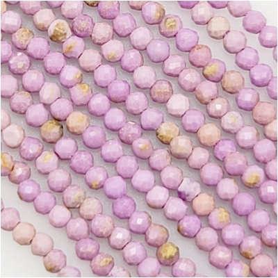 Phosphosiderite Faceted Round Gemstone Beads (N) Approximate size 2.5mm 15 inches