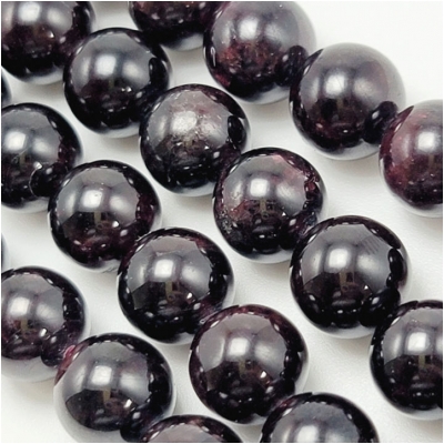 Garnet 10mm Round Gemstone Beads (N) 15.5 inches