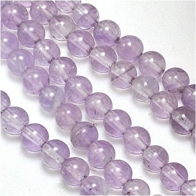 Lavender Amethyst 4mm Round Gemstone Beads (N) 16 inches