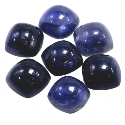 1 Iolite Square Loose Cut Gemstone Cabochon (N) 10mm