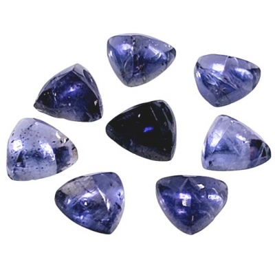 4 Iolite Trillion Sugarloaf Loose Cut Thick Gemstone Cabochon (N) 5mm