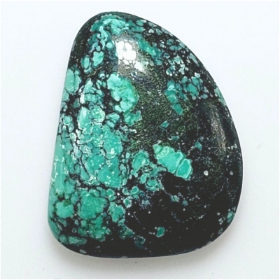 1 Hubei Turquoise Freeform Gemstone Cabochon (S) 27.13 x 34.95mm