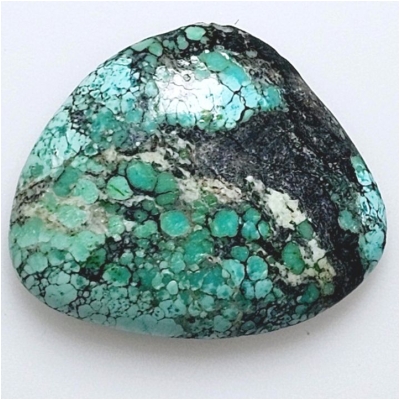 1 Hubei Turquoise Freeform Gemstone Cabochon (S) 26.5 x 31.75mm