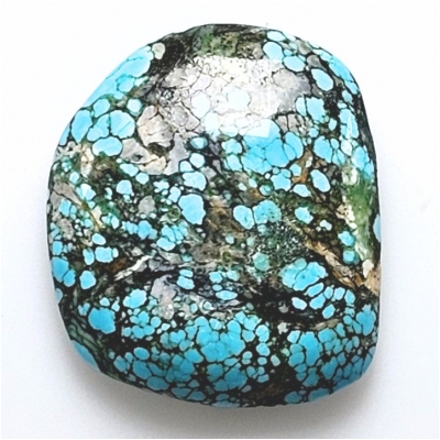 1 Hubei Turquoise Freeform Gemstone Cabochon (S) 29.3 x 33.85mm