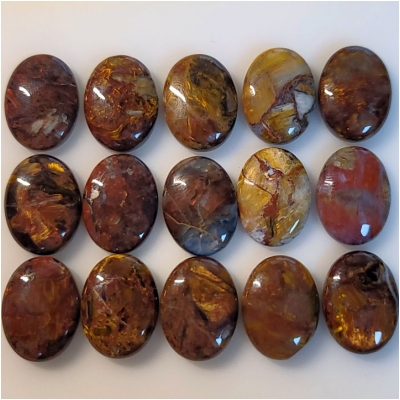 1 Pietersite 15 x 20mm Oval Gemstone Cabochon (N)