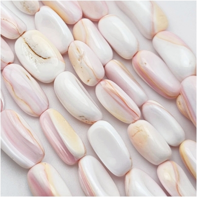 Pink Conch Shell Freeform Nugget Beads (N) Approximate size 5.6 x 12.6mm to 9.8 x 20mm 16 inches