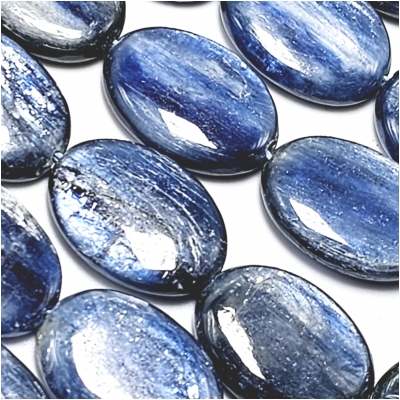 Kyanite 18 x 25mm Oval Gemstone Beads (N) 15.5 inches