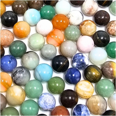 Multistone Round Gemstone (NDH) 8mm 16 inches