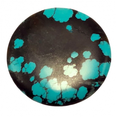 1 Hubei Turquoise Round Gemstone Cabochon (S) 50.47mm