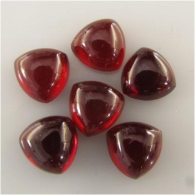 1 Garnet Trillion Gemstone Cabochon Loose Cut (N) 8mm CLOSEOUT