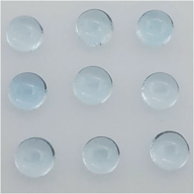 2 Sky Blue Topaz Round Cabochon Loose Cut Gemstone (IH) 5mm  CLOSEOUT