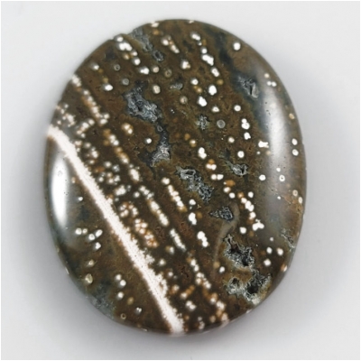 Ocean Jasper Oval Gemstone Cabochon (N) 26.45 x 32mm  CLOSEOUT