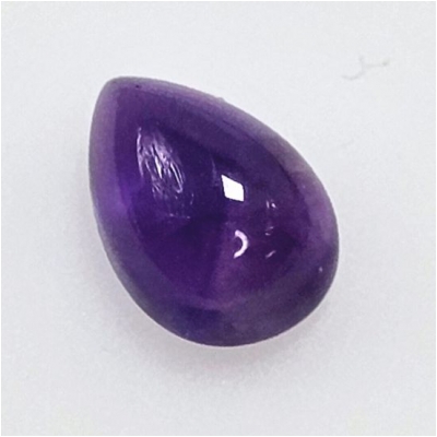 1 Amethyst Pear Loose Cut Gemstone Cabochon (N) 6.25 x 9mm