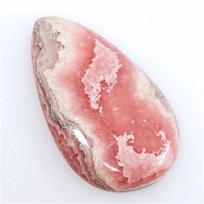 1 Rhodochrosite Teardrop Gemstone Cabochon (N) 18.9 x 31.43mm