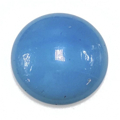 1 Swedish Blue Slag Glass Round Cabochon (M) 20.18mm