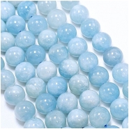 Aquamarine Round Gemstone Beads (H) 8.75mm 15.5inches