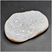 1 Agate Druzy Titanium Coated Gemstone Cabochon (C) 39.1 x 45.05mm