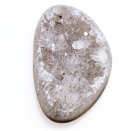 1 Agate Druzy Gemstone Cabochon (N) 22.8 x 36.3mm