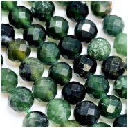 Emerald Faceted Round Gemstone Beads (O) 6mm 15.5 inches