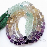 Fluorite Faceted Nugget AA Grade Gemstone Beads (N) 5.65 x 6.5mm to 8.4 x 10.1mm 13 inches