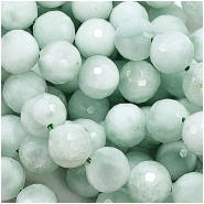 Green Moonstone Micro Faceted Round AA Grade Gemstone Beads (N) 8mm 15.25 inches