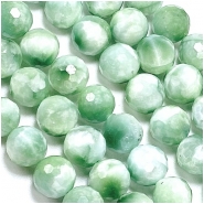 Green Moonstone Micro Faceted Round AAA Grade Gemstone Beads (N) 10mm 15.25 inches