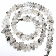 Herkimer Diamond Quartz Gemstone Beads (N) 6.3 to 13.5mm 16 inches