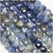 Kyanite Shaded Faceted Cube Gemstone Beads (N) 4.5mm 15.25 inches