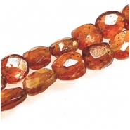 Orange Kyanite Faceted Flat Nugget AAA Grade Gemstone Beads (N) 3.9 x 3.9mm to 4.3 x 5.1mm 8 inches