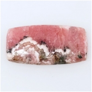 1 Rhodochrosite Rectangle Gemstone Cabochon (N) 13.15 x 26.25mm