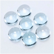 2 Sky Blue Topaz Round Thick Loose Cut Gemstone Cabochon (IH) 5mm