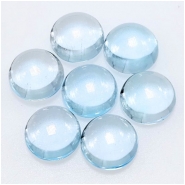 1 Sky Blue Topaz Round Low Dome Loose Cut Gemstone Cabochon (IH) 8mm