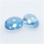 1 Sky Blue Topaz Oval High Dome Loose Cut Gemstone Cabochon (IH) 6 x 8mm