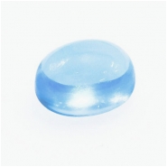 1 Sky Blue Topaz Oval High Dome Loose Cut Gemstone Cabochon (IH) 6.32 x 8.14mm