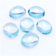 1 Sky Blue Topaz Oval Loose Cut Gemstone Cabochon (IH) 9 x 11mm