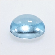 1 Sky Blue Topaz Oval High Dome Loose Cut Gemstone Cabochon (IH) 9 x 11mm