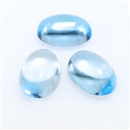 1 Sky Blue Topaz Oval Loose Cut Gemstone Cabochon (IH) 10 x 14mm