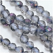 Mystic Topaz Micro Faceted Round Gemstone Beads (C) 3mm 15.25 inches