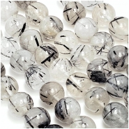 Tourmalinated Quartz Round Gemstone Beads (N) 10mm 16 inches Tourmalinated Quartz Round Gemstone Beads (N) 10mm 16 inches