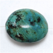 Hubei Turquoise Smooth Large Nugget Gemstone Bead (S) 24.6 x 30mm 1 piece