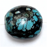 Hubei Turquoise Smooth Large Nugget Gemstone Bead (S) 24.55 x 21.07mm 1 piece