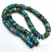 Hubei Turquoise Heishi Gemstone Beads (S) 7.9 to 10.2mm 15 inches