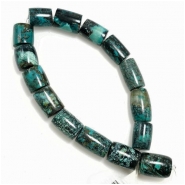 Hubei Turquoise Barrel Gemstone Beads (S) 8.75 to 10.9mm x 10.5 to 16mm 8 inches